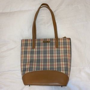 plaid handbag